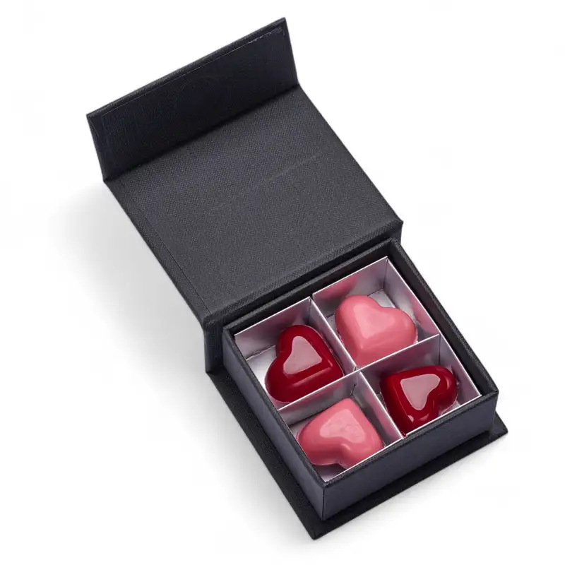 Exclusief magneetdoosje 4 st. Sakura hartjes