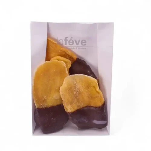 Gedroogde mango - pure chocolade