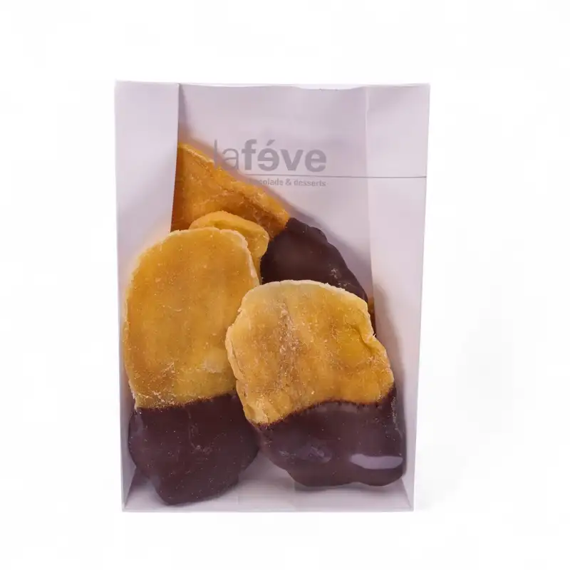 Gedroogde mango - pure chocolade