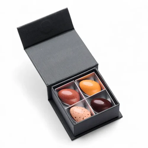 Vegan paaseitjes 4 stuks in magneetdoos