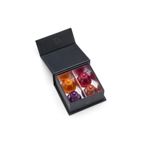 Ge-Airbrushte Santa's Kerstklokjes 4 stuks